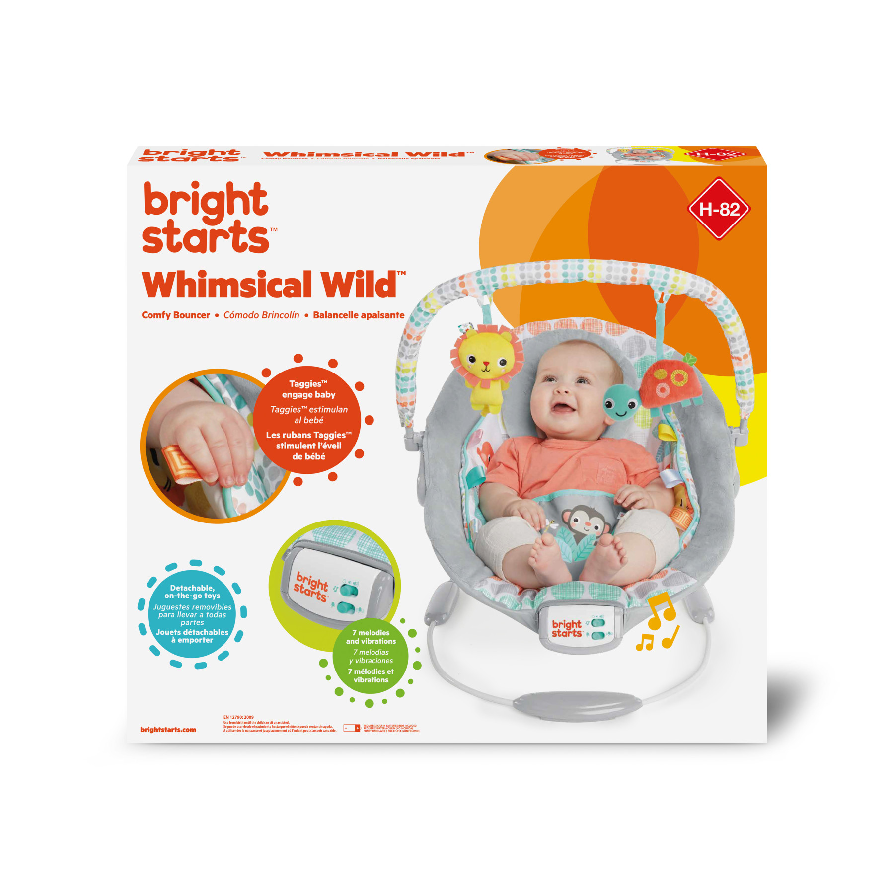 Bright Starts Bouncer Whimsical Wild Musical