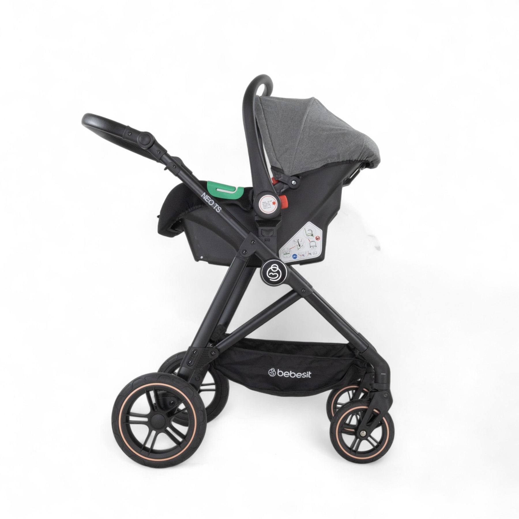 Bebesit Coche Travel System Neo Gris