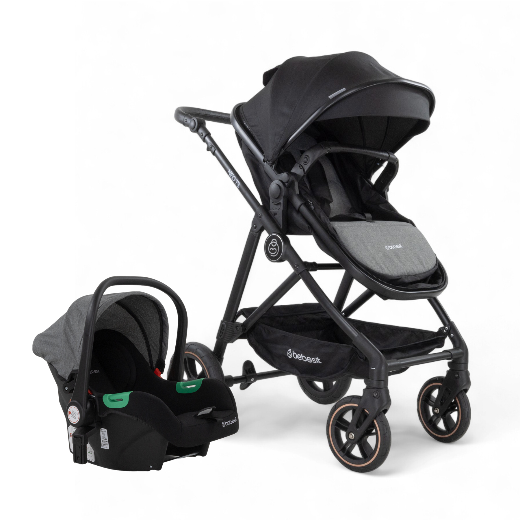 Bebesit Coche Travel System Neo Gris