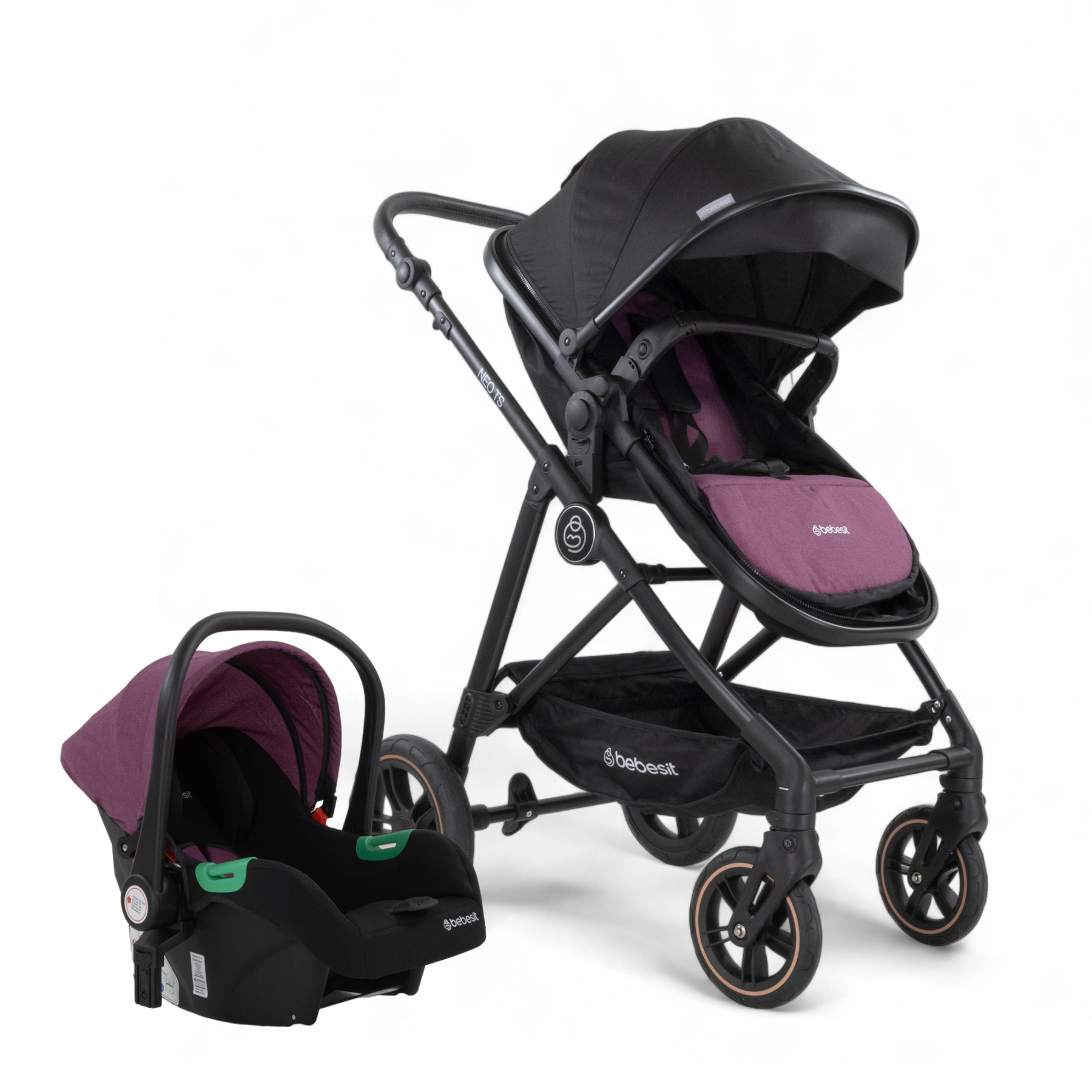 Bebesit Coche Travel System Neo Morado