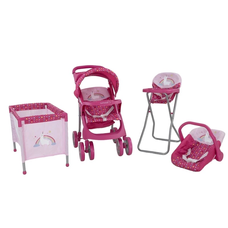 BEBESIT Set de Muñecas 4pzs Unicornio lila