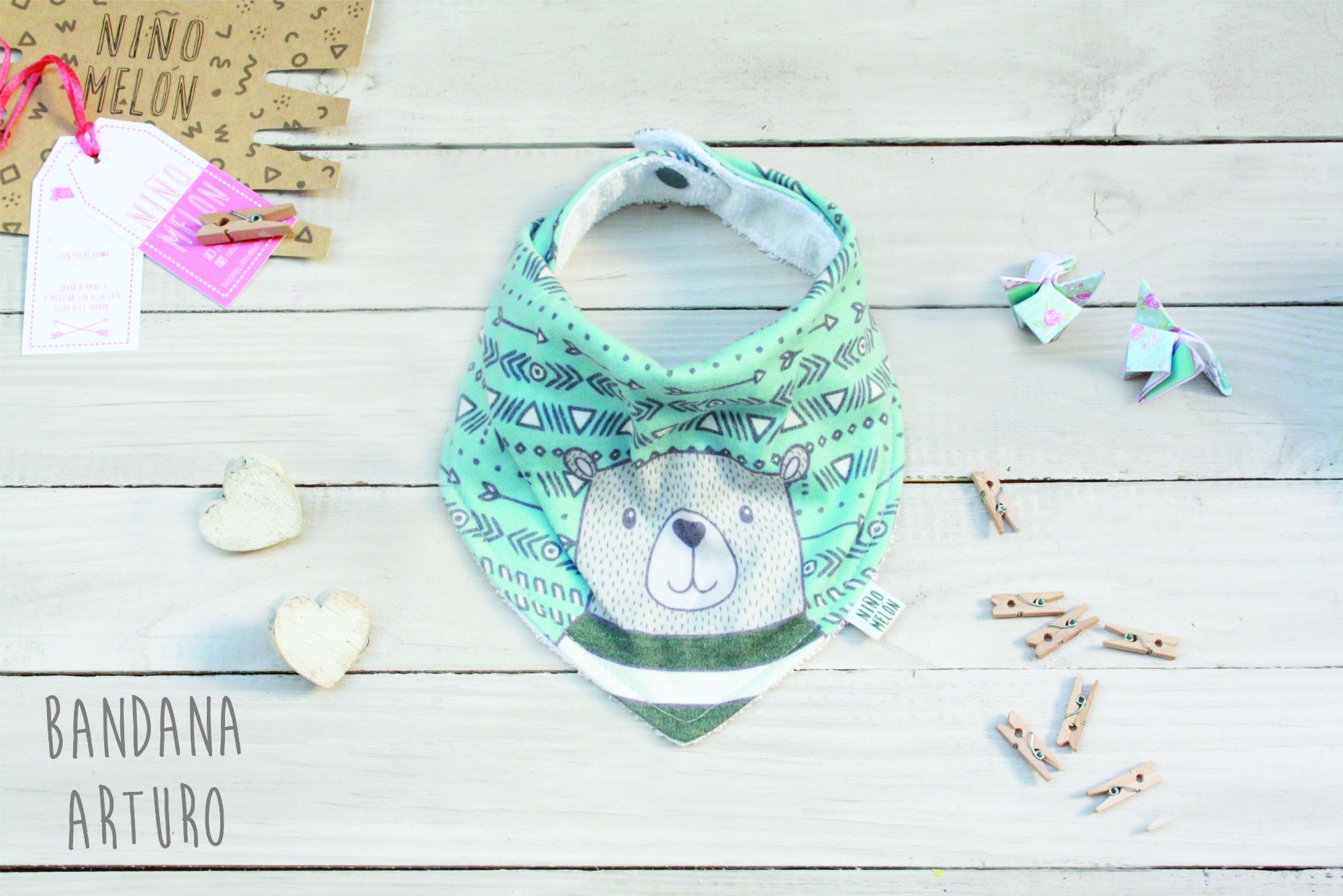 NIÑO MELÓN Babero Bandana