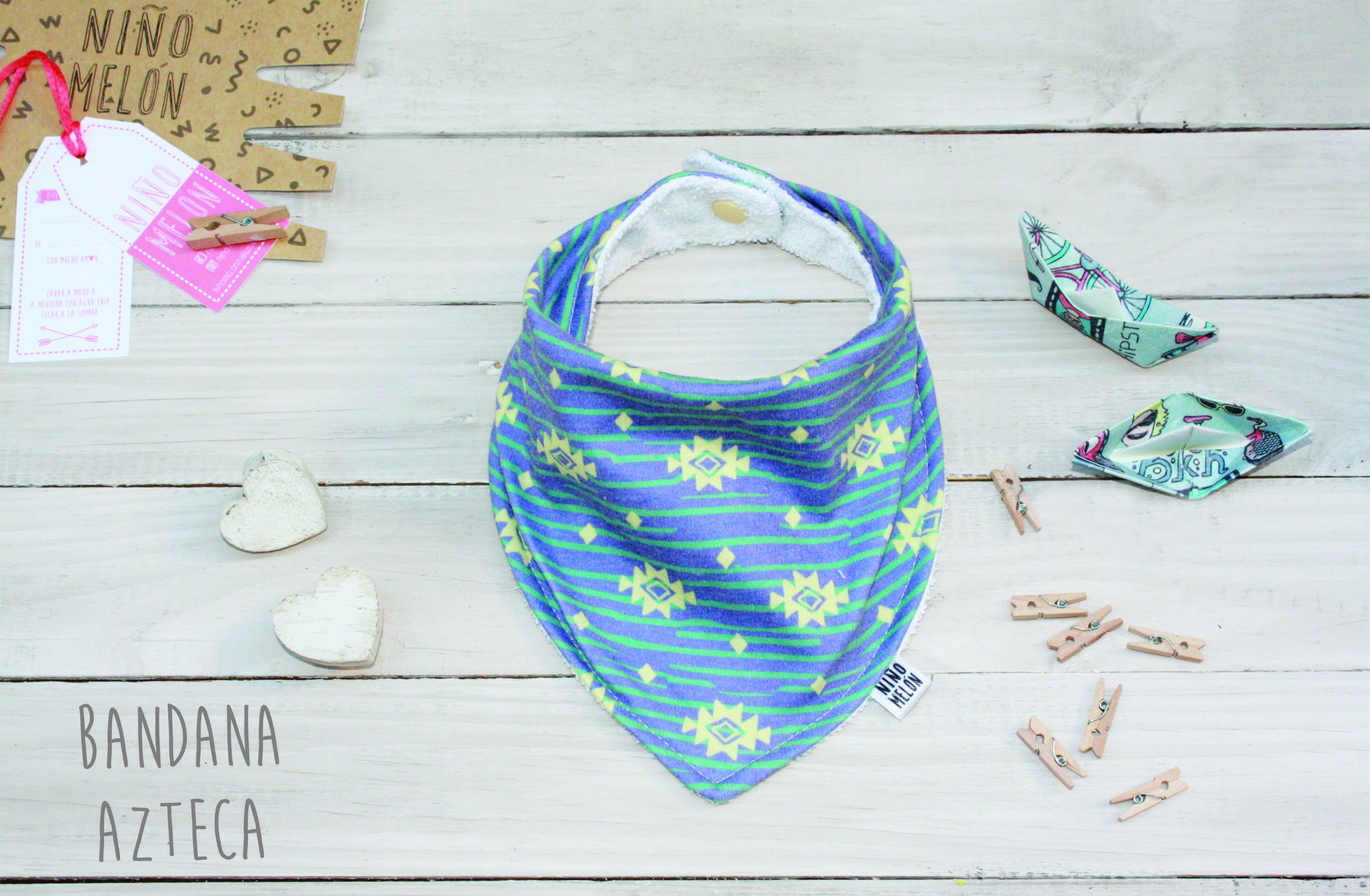 NIÑO MELÓN Babero Bandana