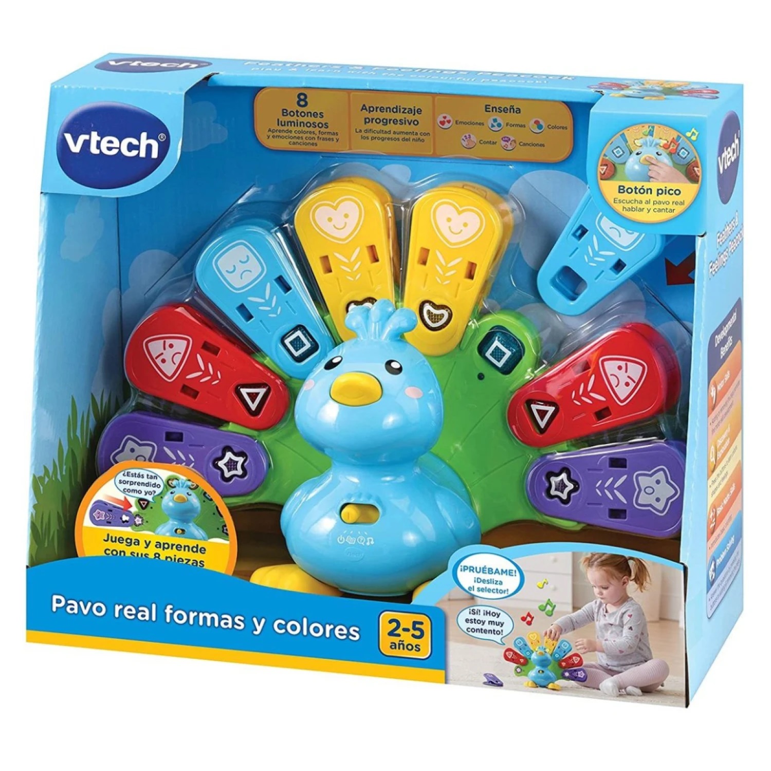 Vtech Pavo Real Formas Colores