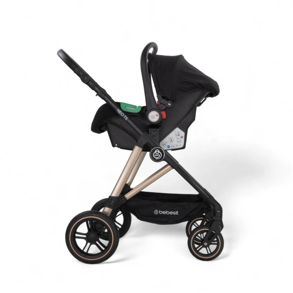 Bebesit Coche Travel System Neo Negro